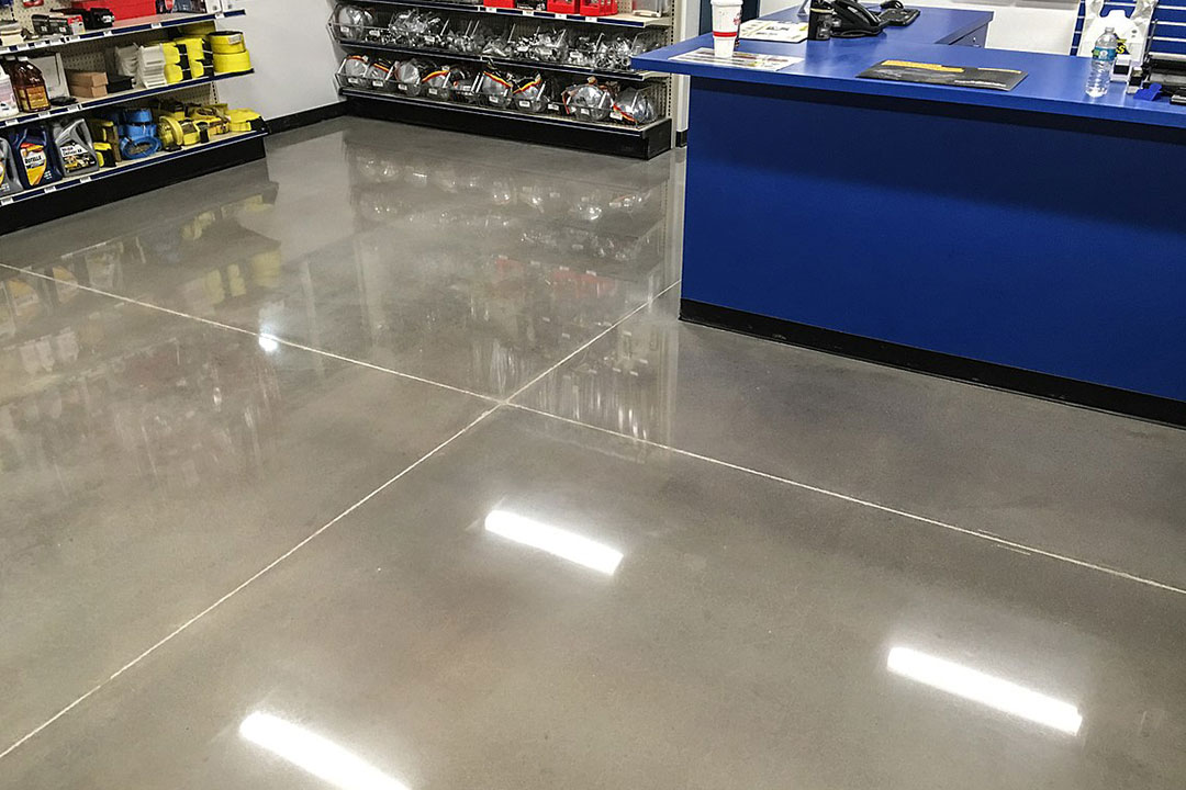 How do you repair hairline cracks in concrete slabs?